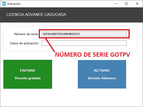 Encuentra el numero de serie de tu instalación de vendupos